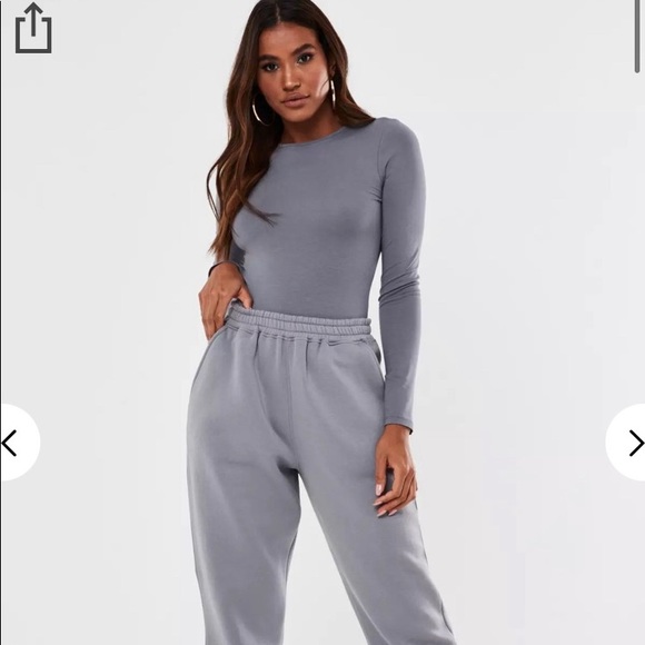 Misguided grey puffer jacket & joggers - Picture 2 of 2